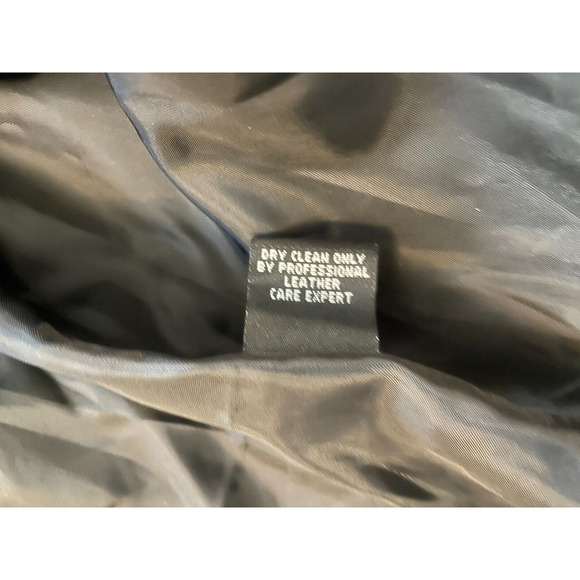 mens PB BASICS BLACK leather crocodile embossed jacket -Xl - Picture 10 of 11